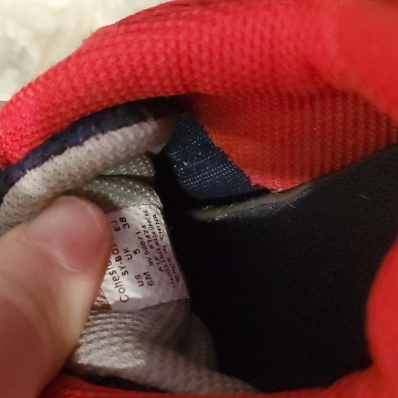 Saucony Shoee Mens Size 6 Cohesion Sneakers Red Blue Gray - Picture 11 of 11